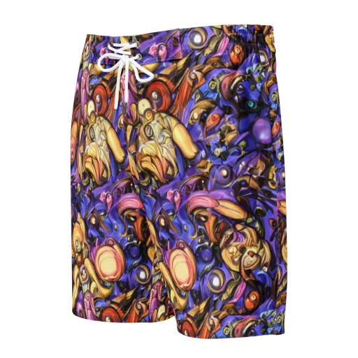 Prismatic Menagerie on a Men's Board Shorts