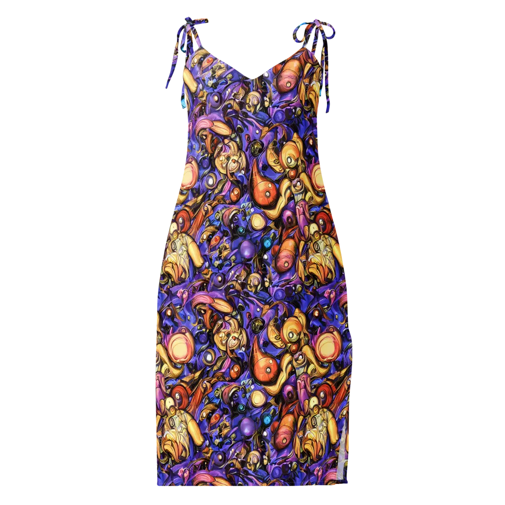 Prismatic Menagerie on Slip Dress — Front