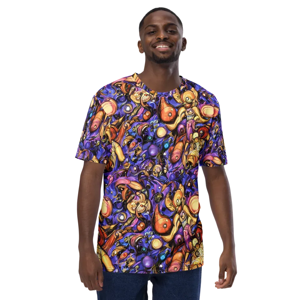 Prismatic Menagerie on Men's Crew Neck T-Shirt — Front