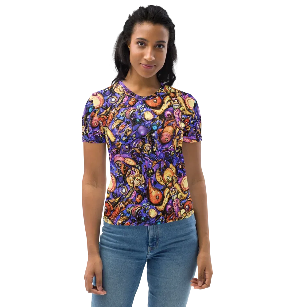 Prismatic Menagerie on Women's Crew Neck T-Shirt — Front