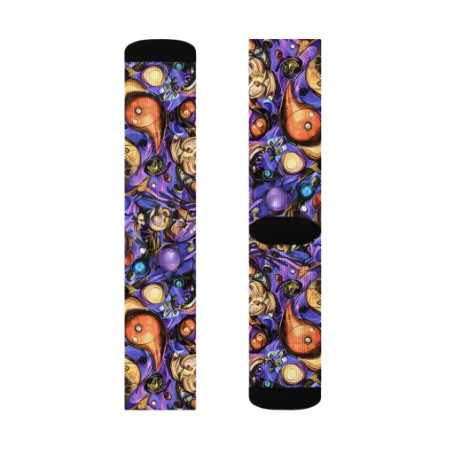 Prismatic Menagerie on a Socks