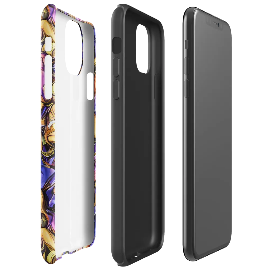 Prismatic Menagerie on Tough Case for iPhone® — Right