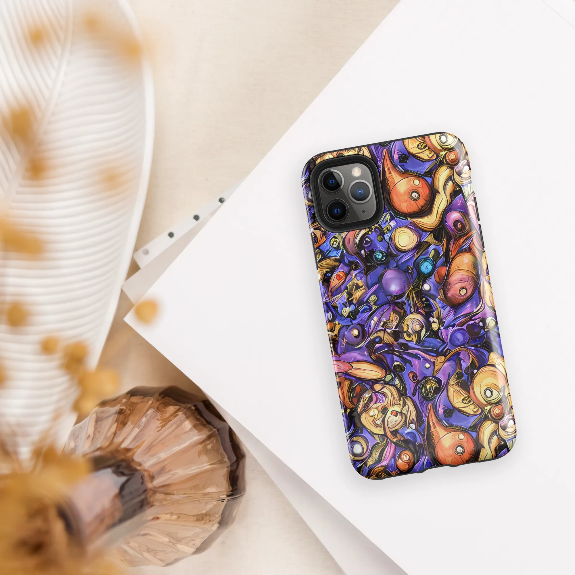 Prismatic Menagerie on Tough Case for iPhone® — Front