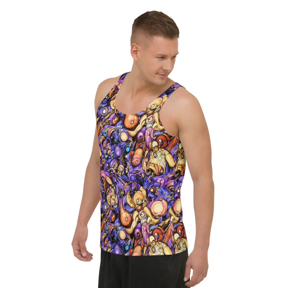 Prismatic Menagerie on Men's Tank Top — Left Front