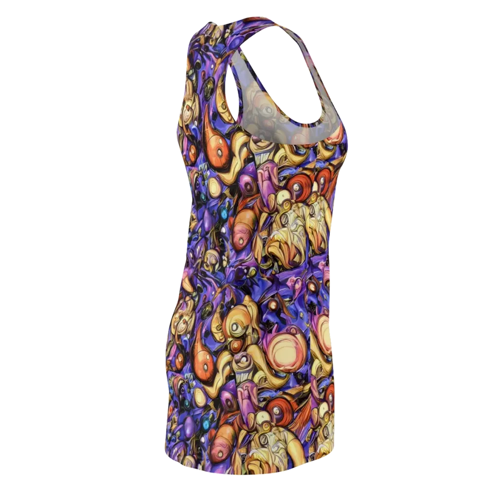 Prismatic Menagerie on Racerback Dress — Back Side