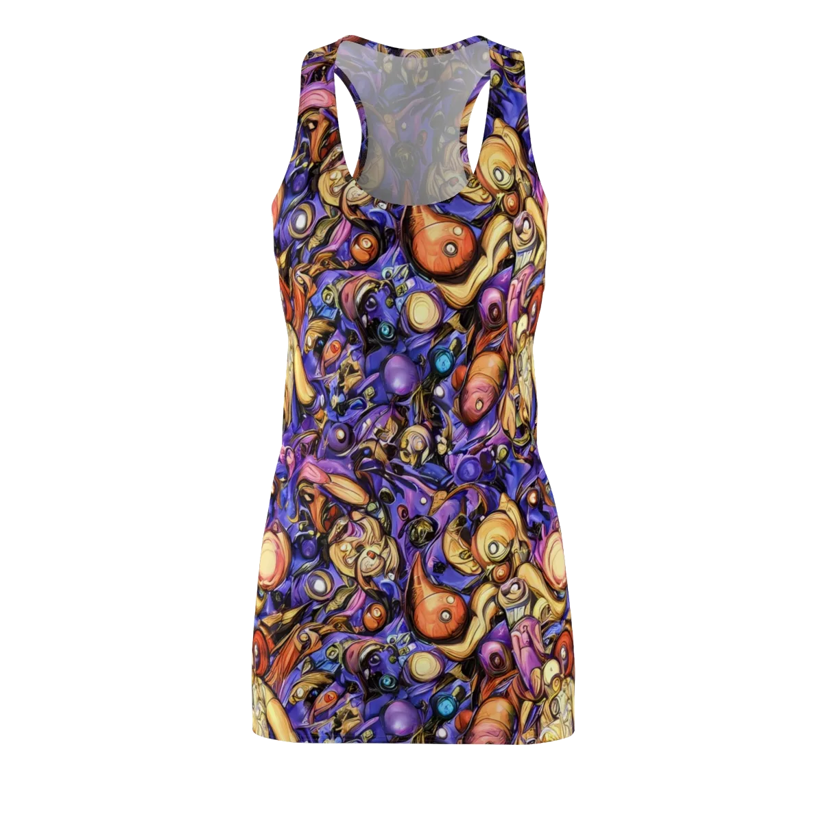 Prismatic Menagerie on Racerback Dress — Front