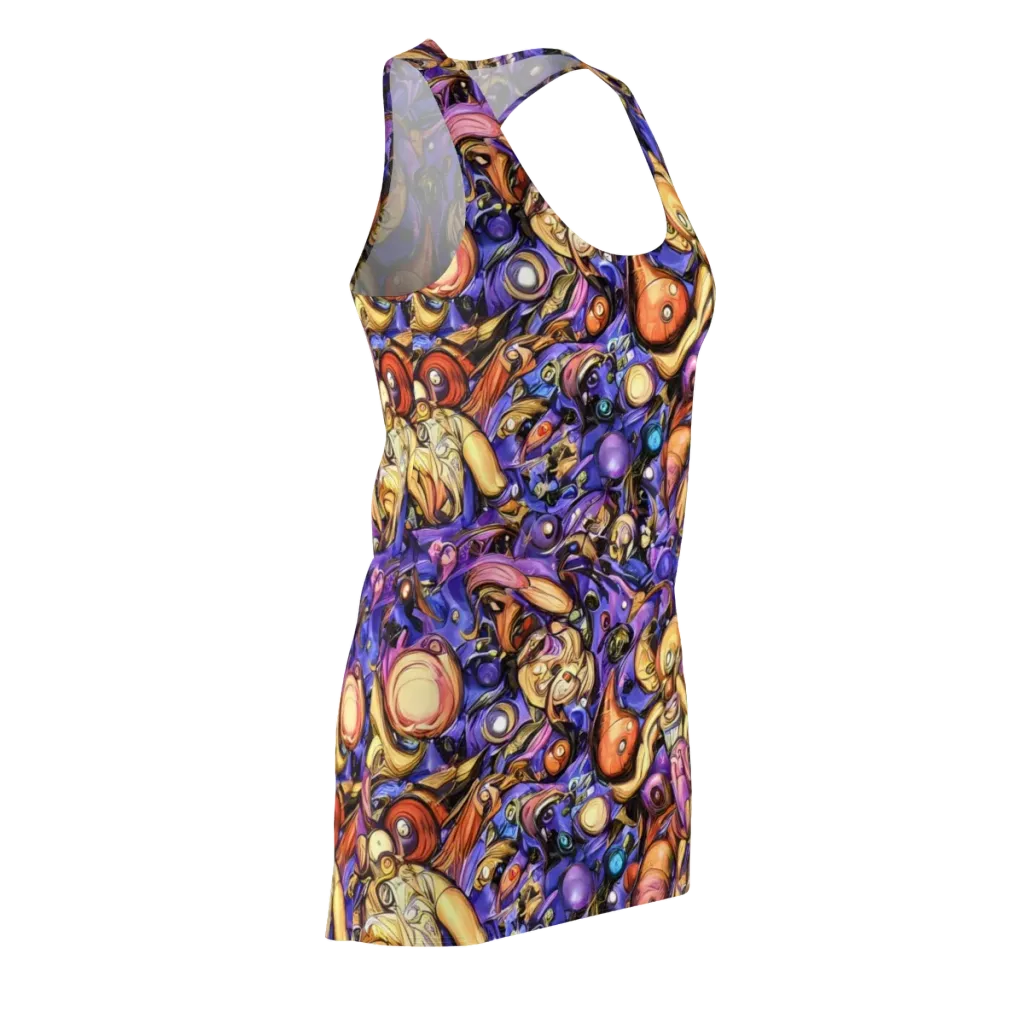 Prismatic Menagerie on Racerback Dress — Front Side
