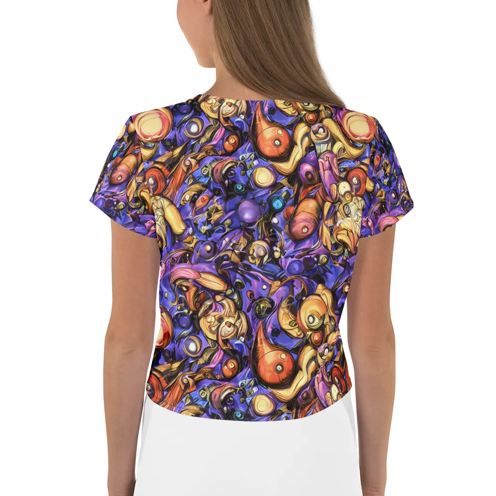 Prismatic Menagerie on Crop Tee — Back