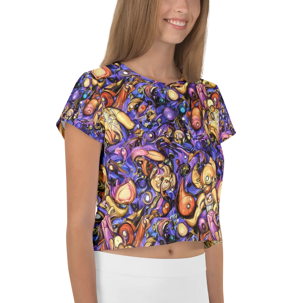 Prismatic Menagerie on Crop Tee — Right