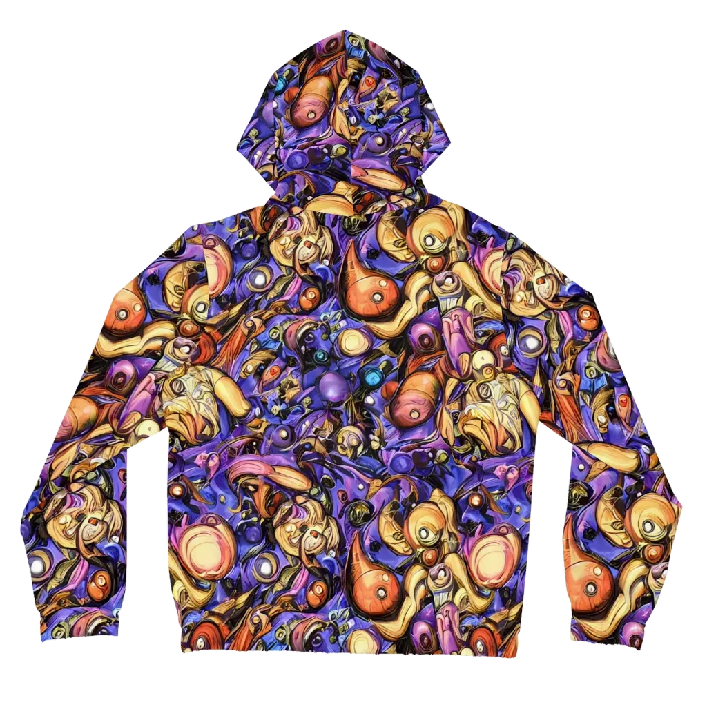 Prismatic Menagerie on Women's Full-Zip Hoodie — Back
