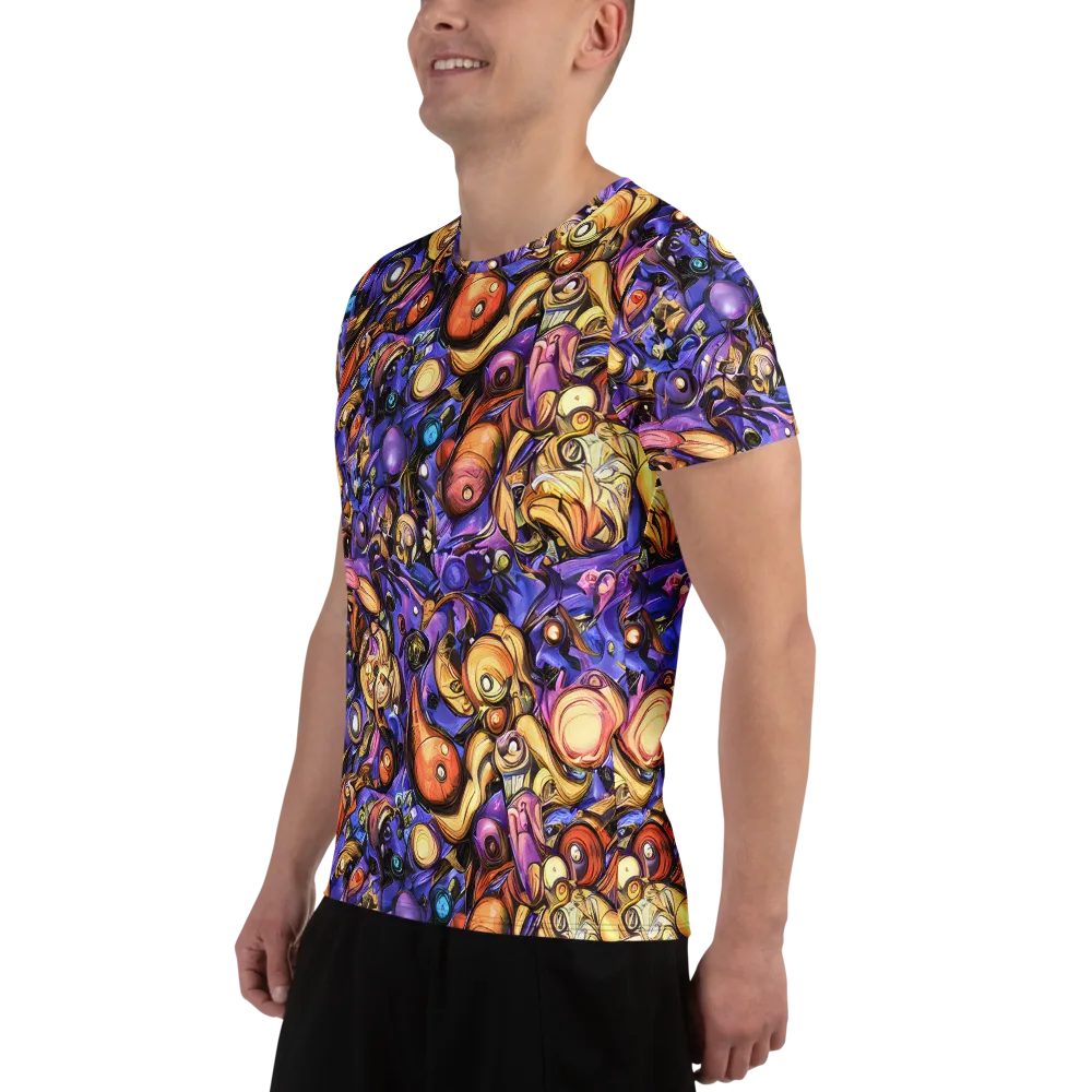 Prismatic Menagerie on Men's Athletic T-Shirt — Left