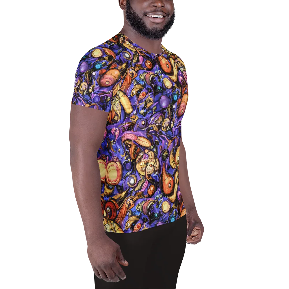 Prismatic Menagerie on Men's Athletic T-Shirt — Right