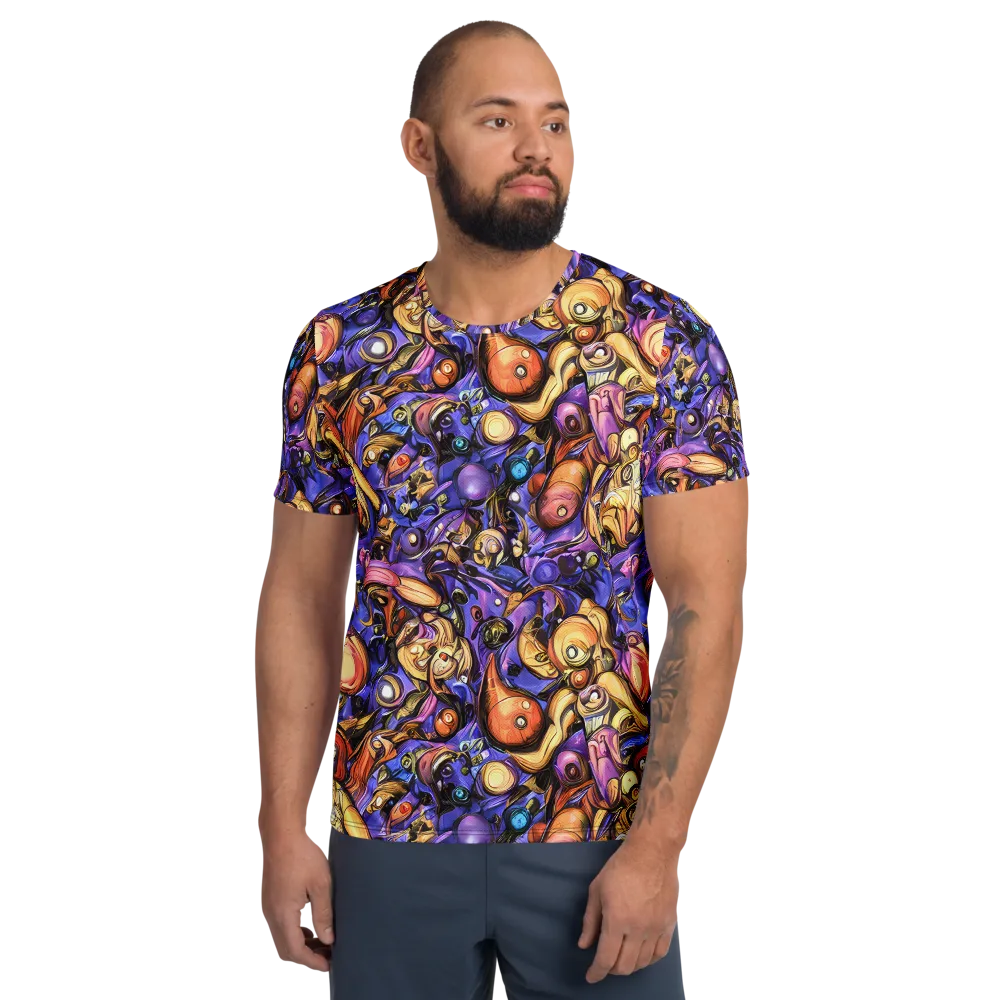 Prismatic Menagerie on Men's Athletic T-Shirt — Front