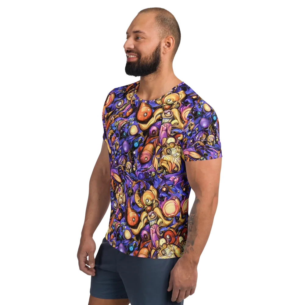 Prismatic Menagerie on Men's Athletic T-Shirt — Left
