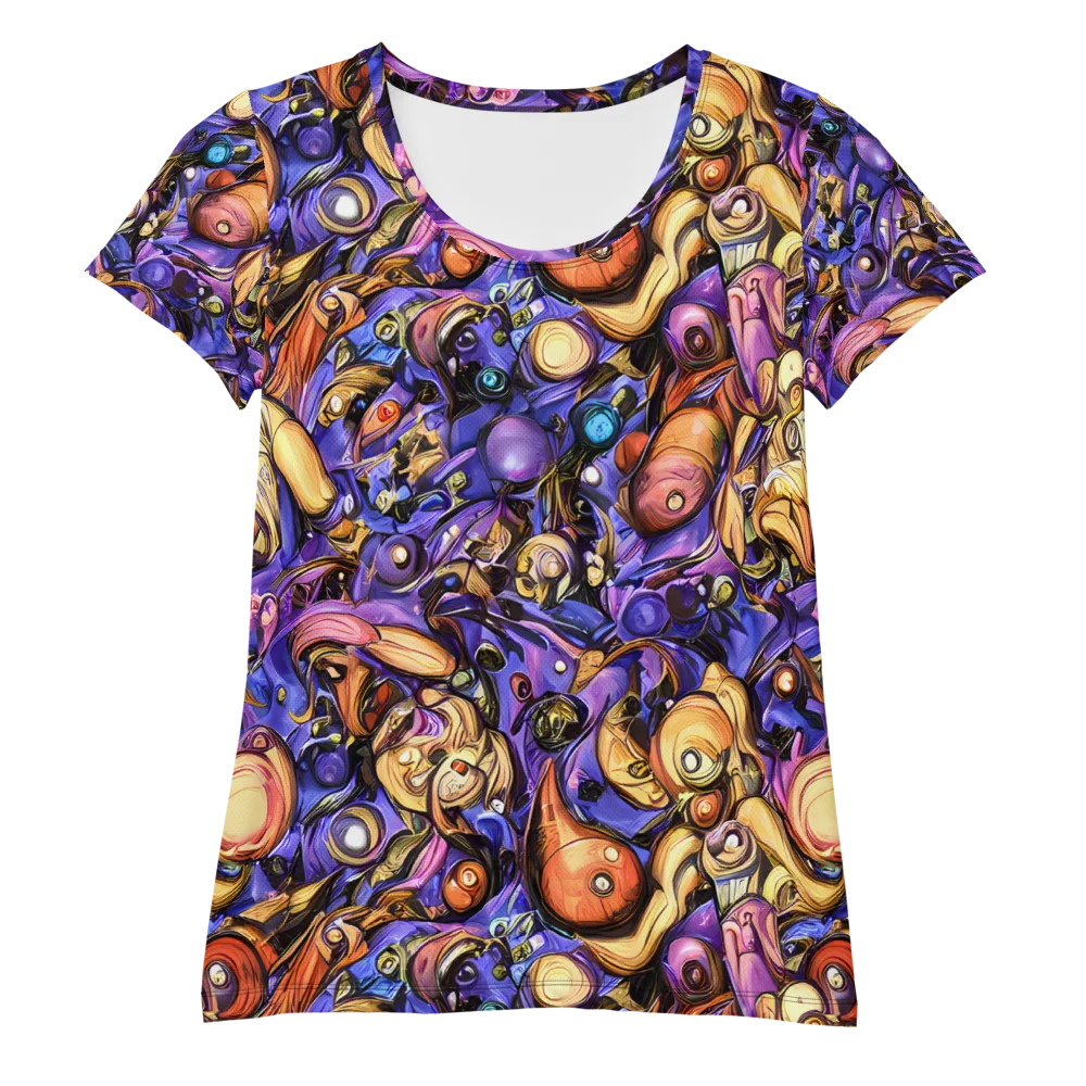 Prismatic Menagerie on Women's Athletic T-Shirt — Front
