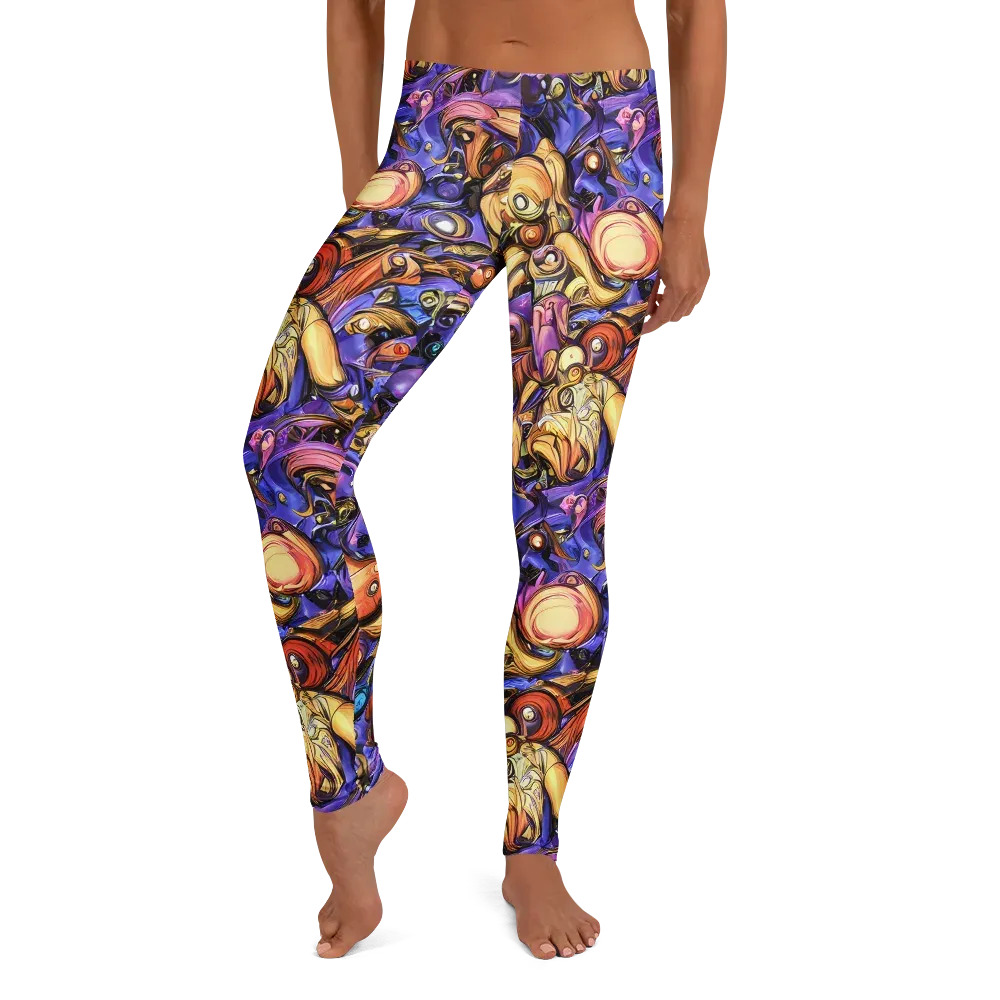 Prismatic Menagerie on Leggings — Front