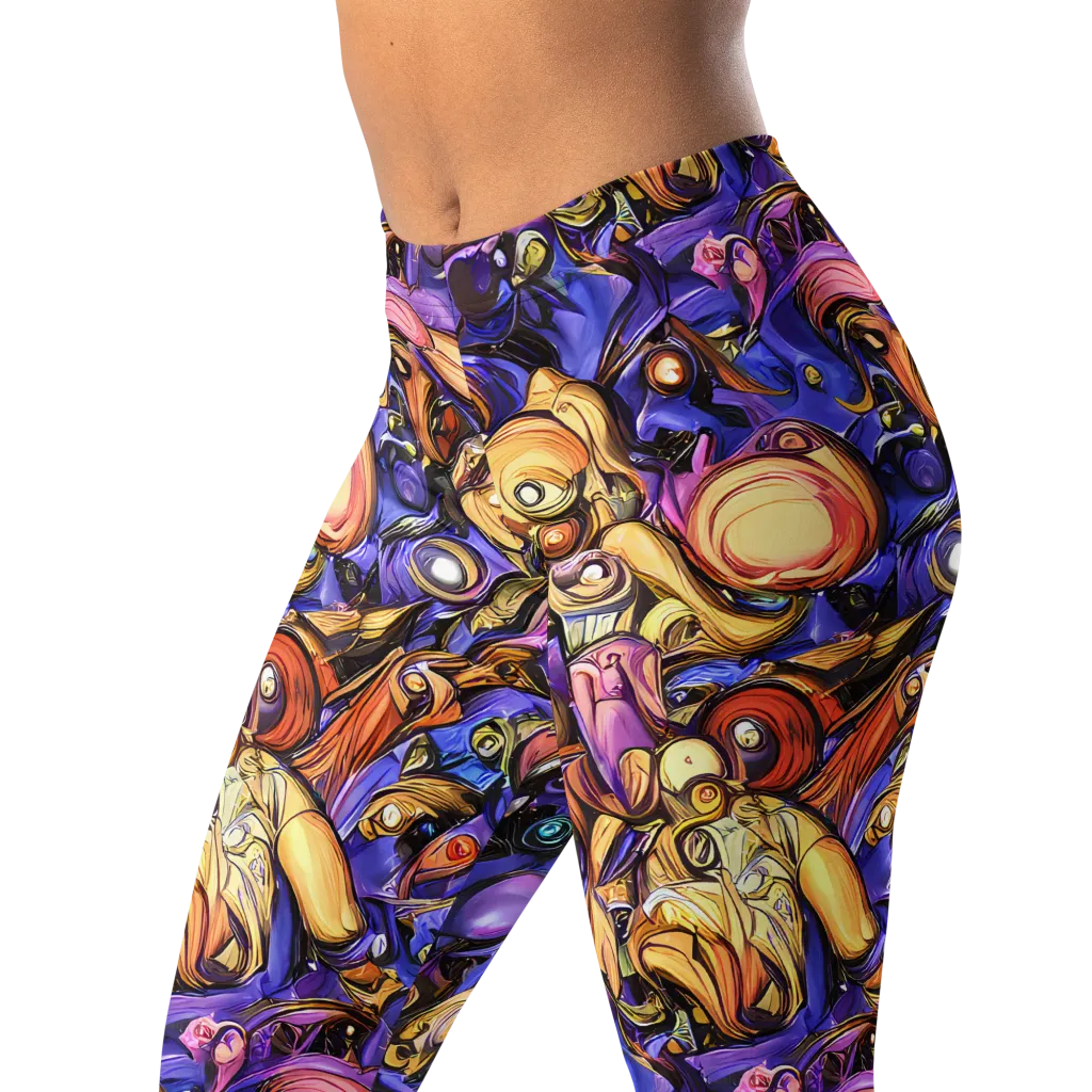 Prismatic Menagerie on Leggings — Left Front