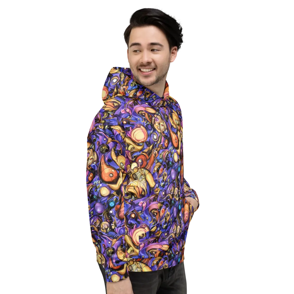 Prismatic Menagerie on Hoodie — Right