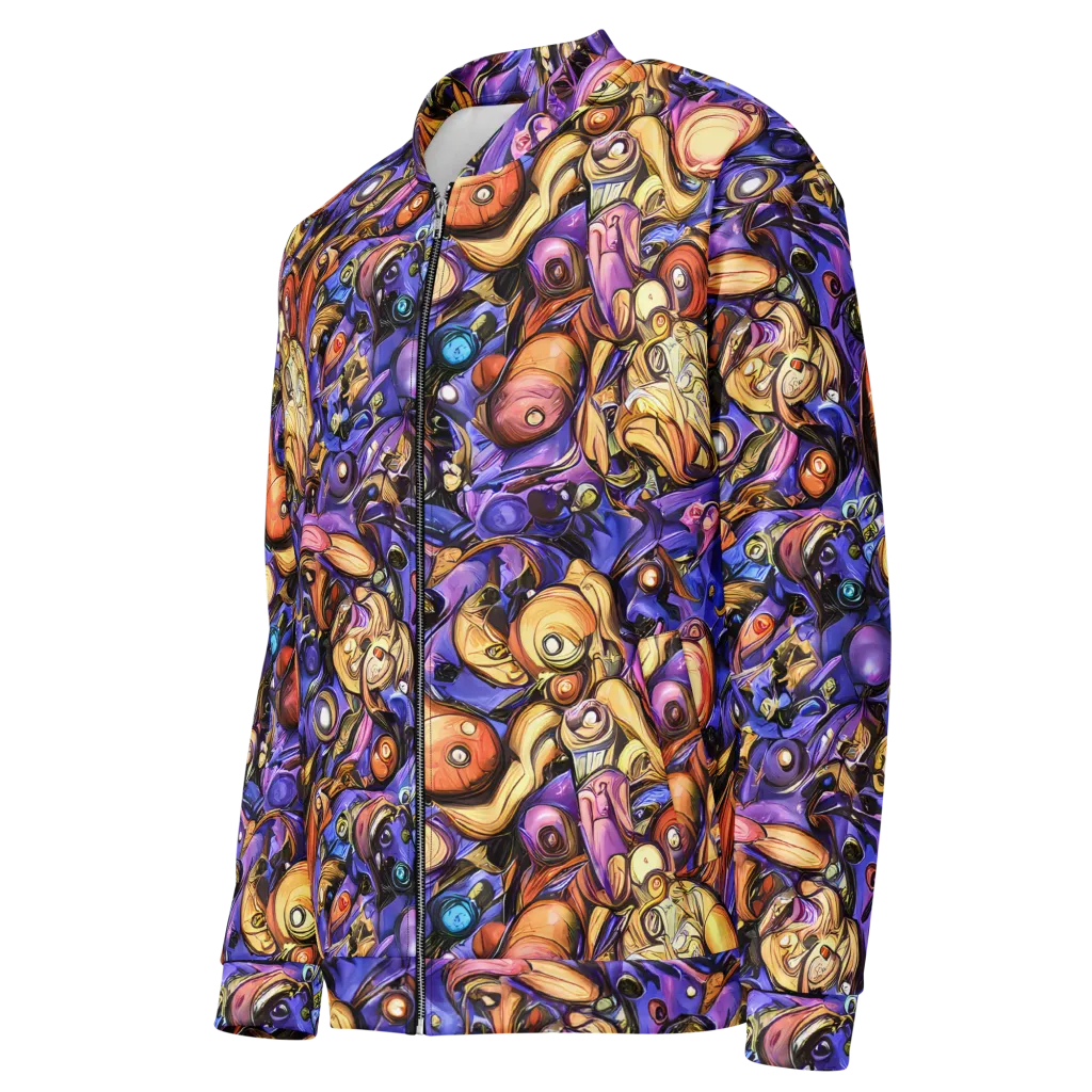 Prismatic Menagerie on Bomber Jacket — Left Front