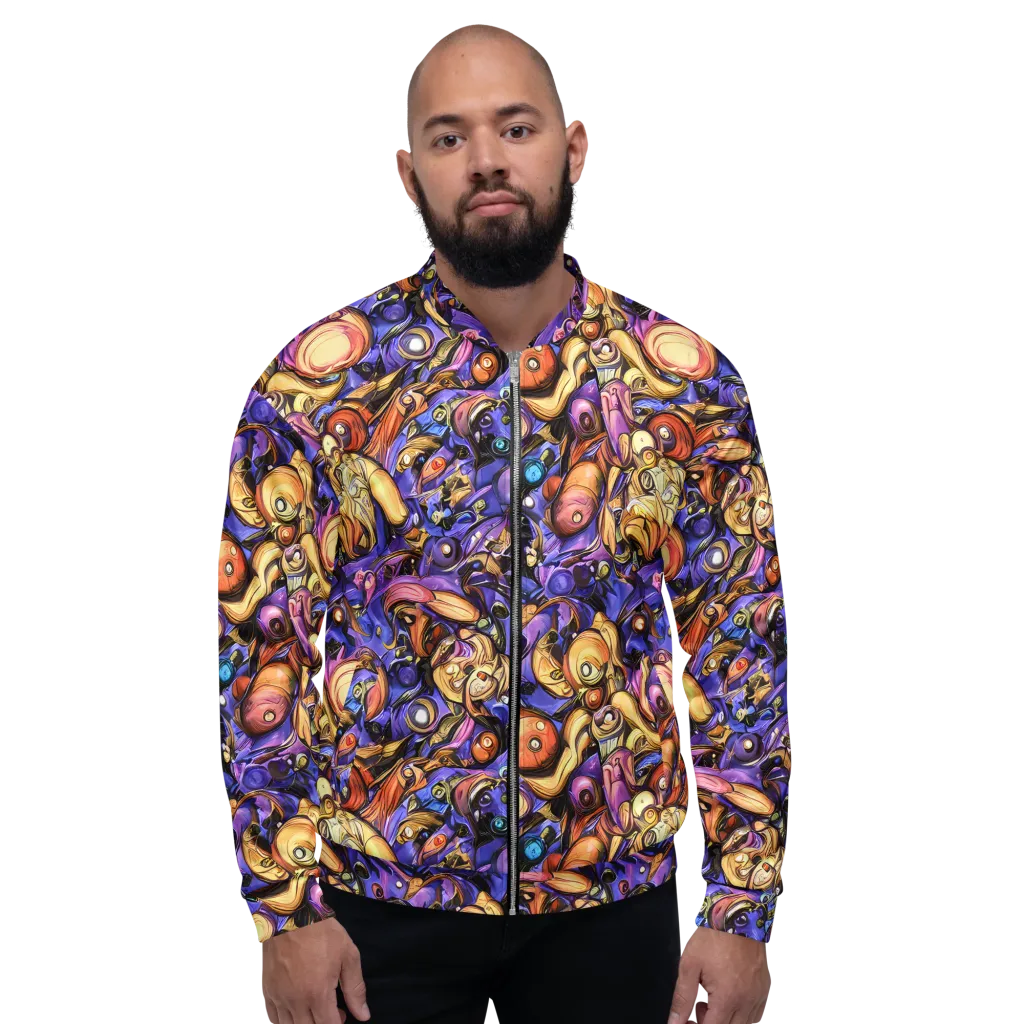 Prismatic Menagerie on Bomber Jacket — Front