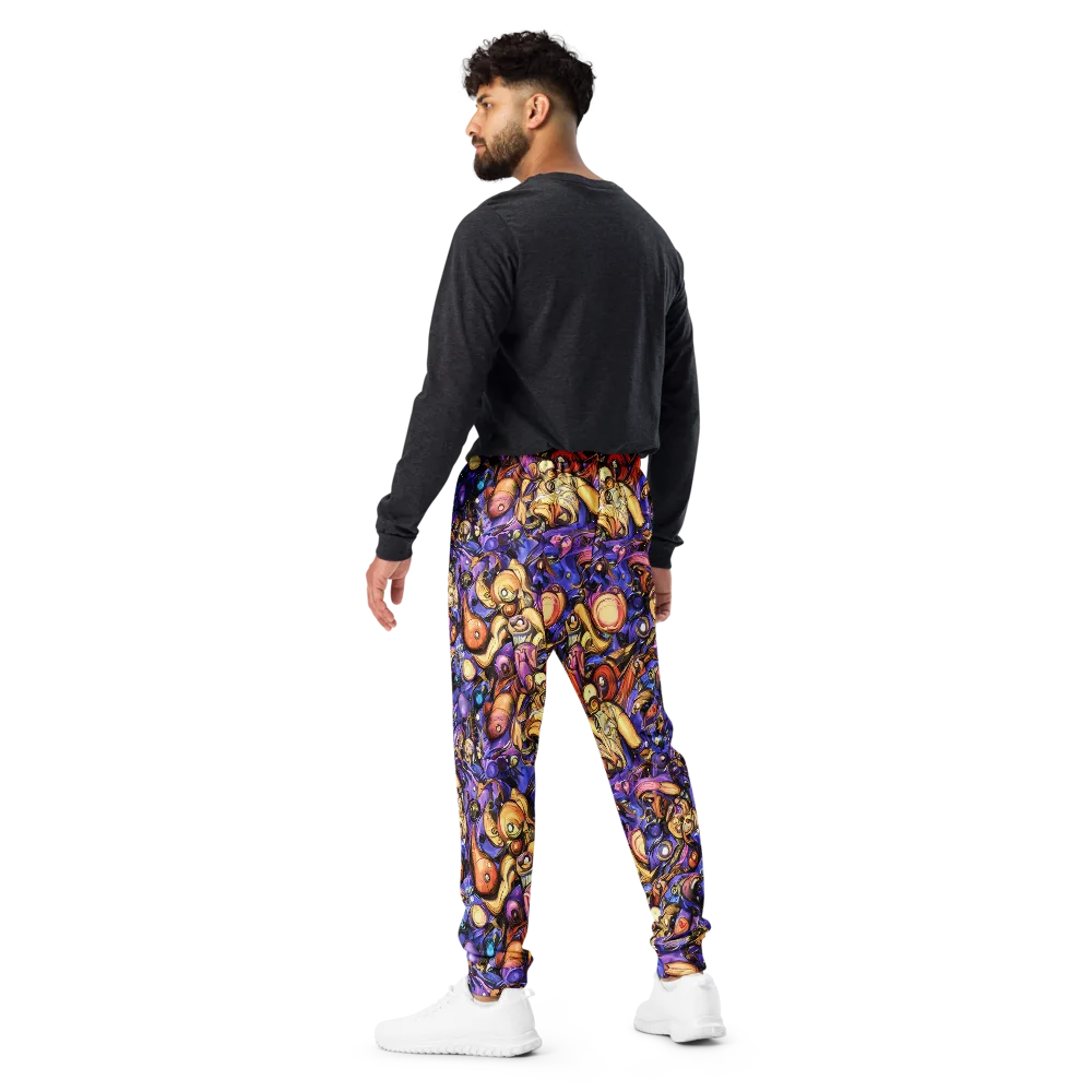 Prismatic Menagerie on Men's Joggers — Back