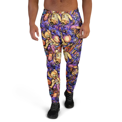 Prismatic Menagerie on a Men's Joggers