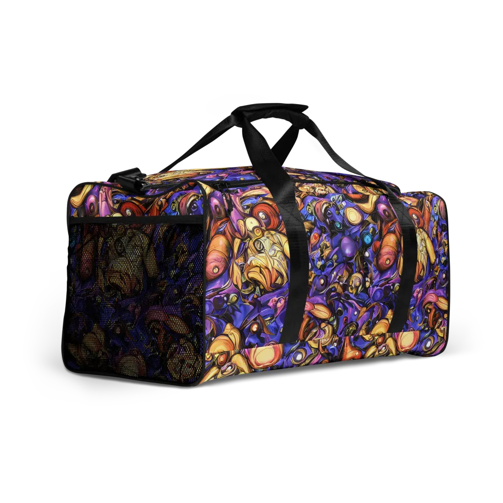 Prismatic Menagerie on Duffle Bag — Right Front