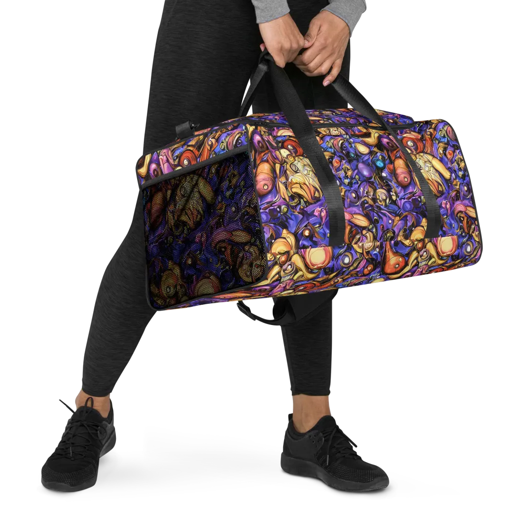 Prismatic Menagerie on Duffle Bag — Right Front