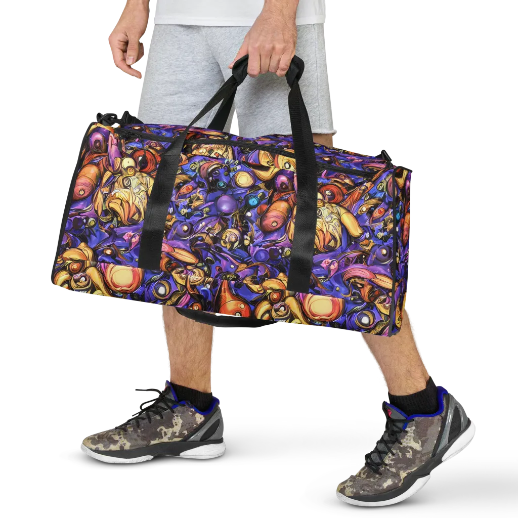 Prismatic Menagerie on Duffle Bag — Front