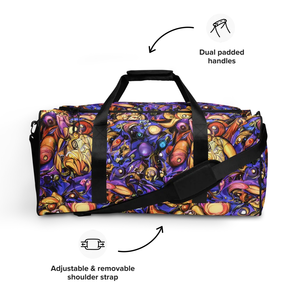 Prismatic Menagerie on Duffle Bag — Front