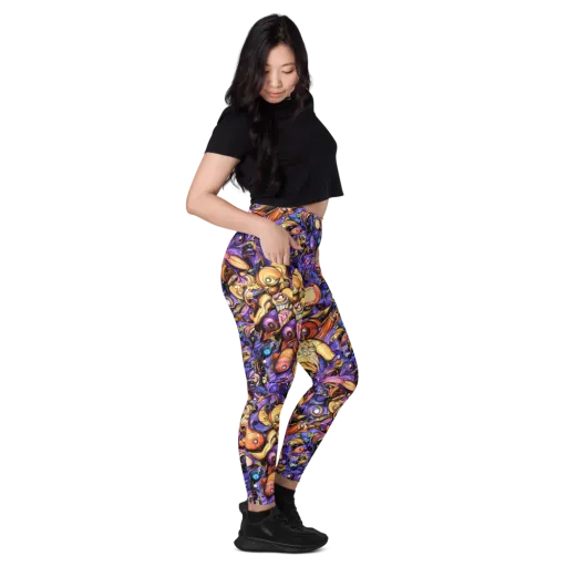 Prismatic Menagerie on a Leggings with Pockets