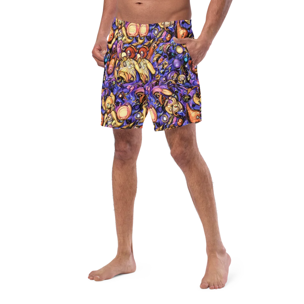 Prismatic Menagerie on Swim Trunks — Left Front