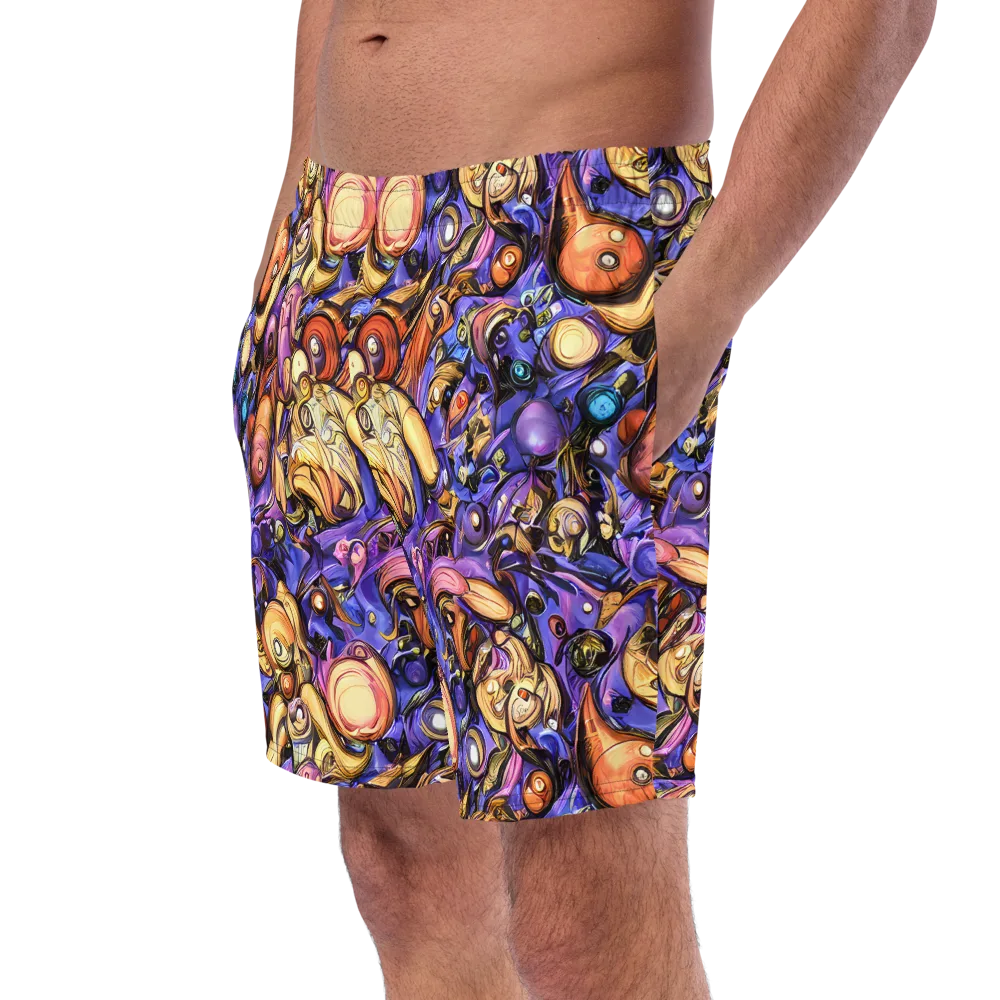 Prismatic Menagerie on Swim Trunks — Left Front