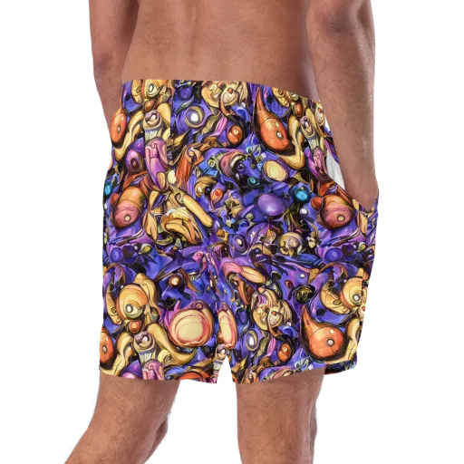 Prismatic Menagerie on a Swim Trunks