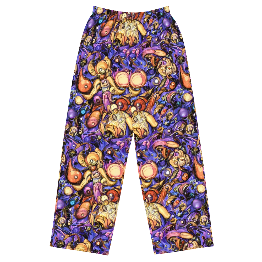 Prismatic Menagerie on Wide-Leg Pants — Front