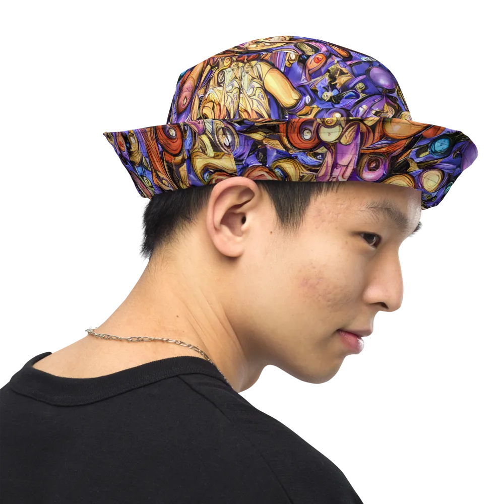 Prismatic Menagerie on Reversible Bucket Hat — Right Outside
