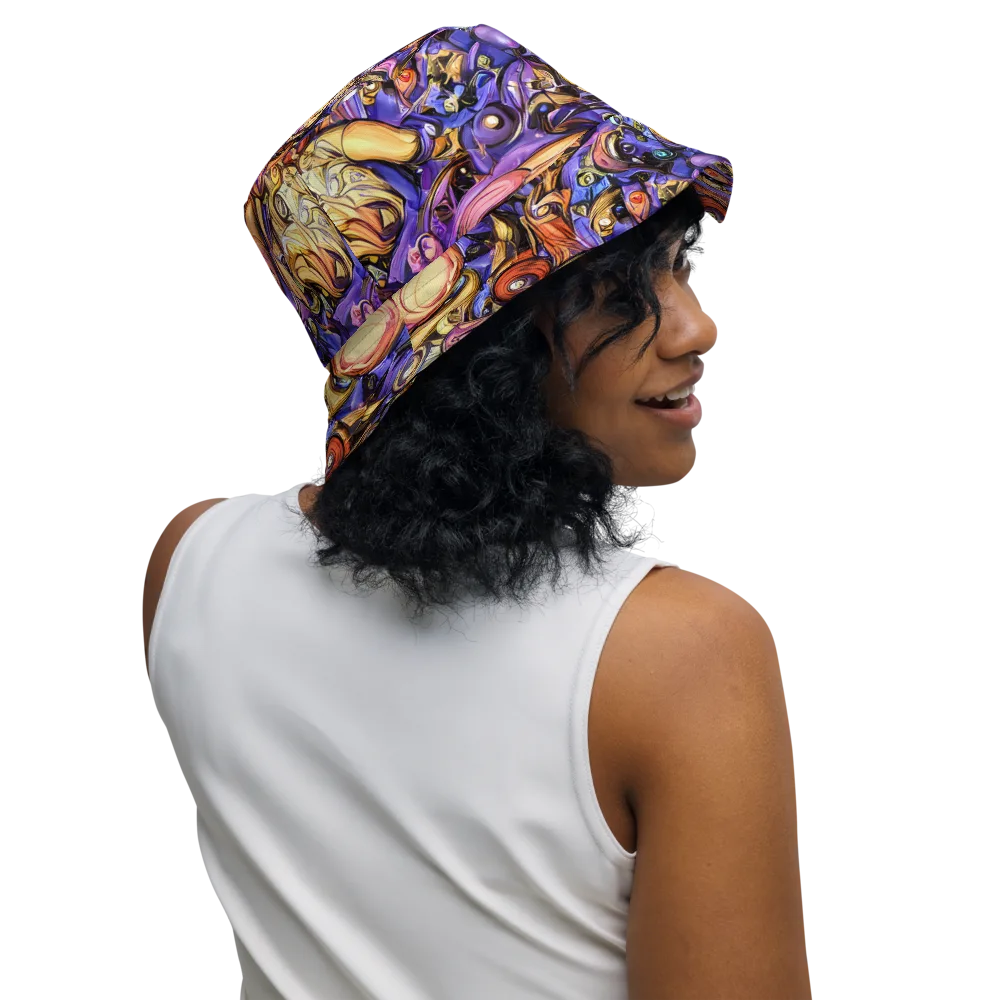 Prismatic Menagerie on Reversible Bucket Hat — Right Outside