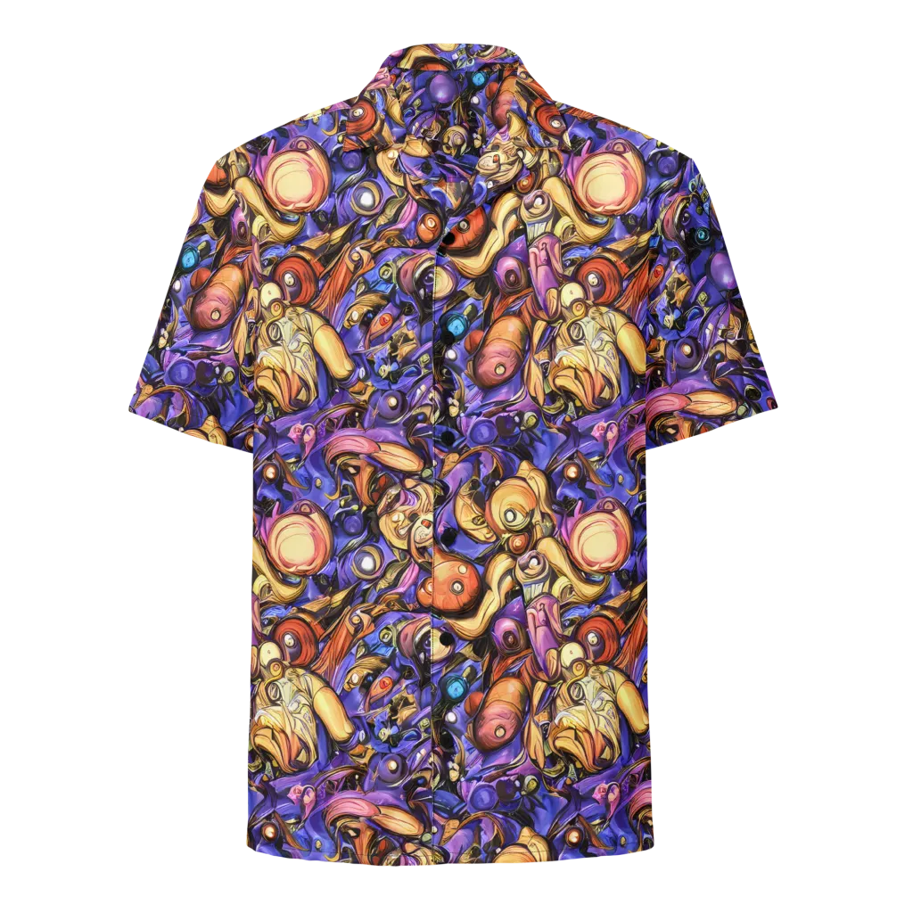 Prismatic Menagerie on Button Shirt — Front