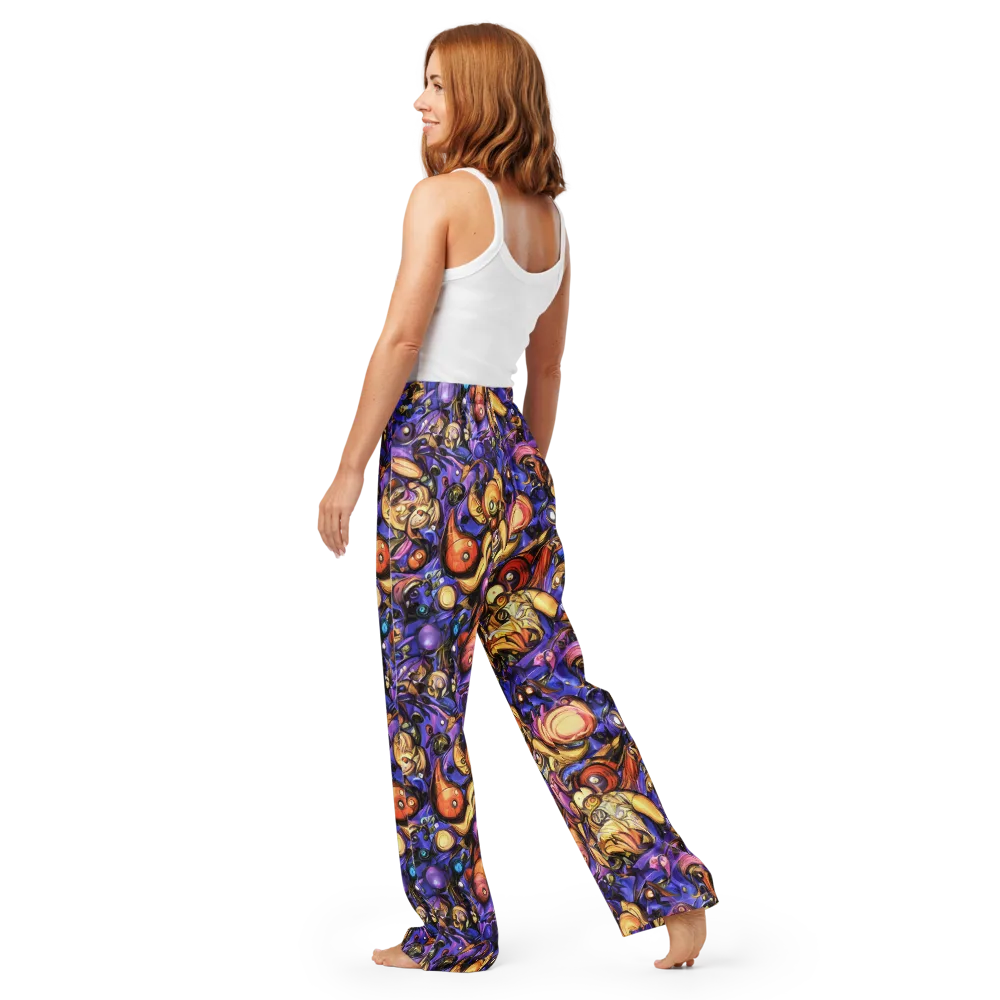 Prismatic Menagerie on Women's Pajama Pants — Back