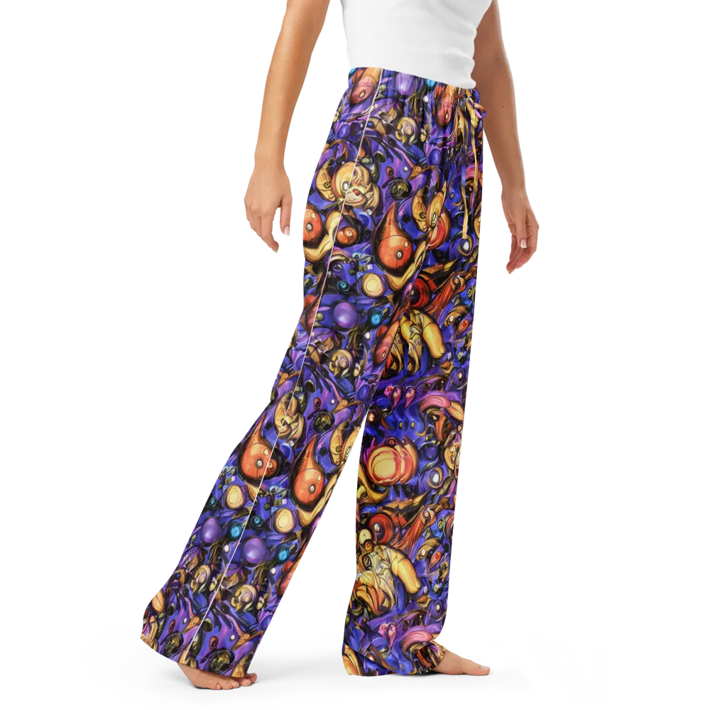 Prismatic Menagerie on Women's Pajama Pants — Right Front
