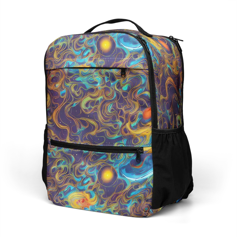 Indigo Gravity on Utility Backpack — Left Front