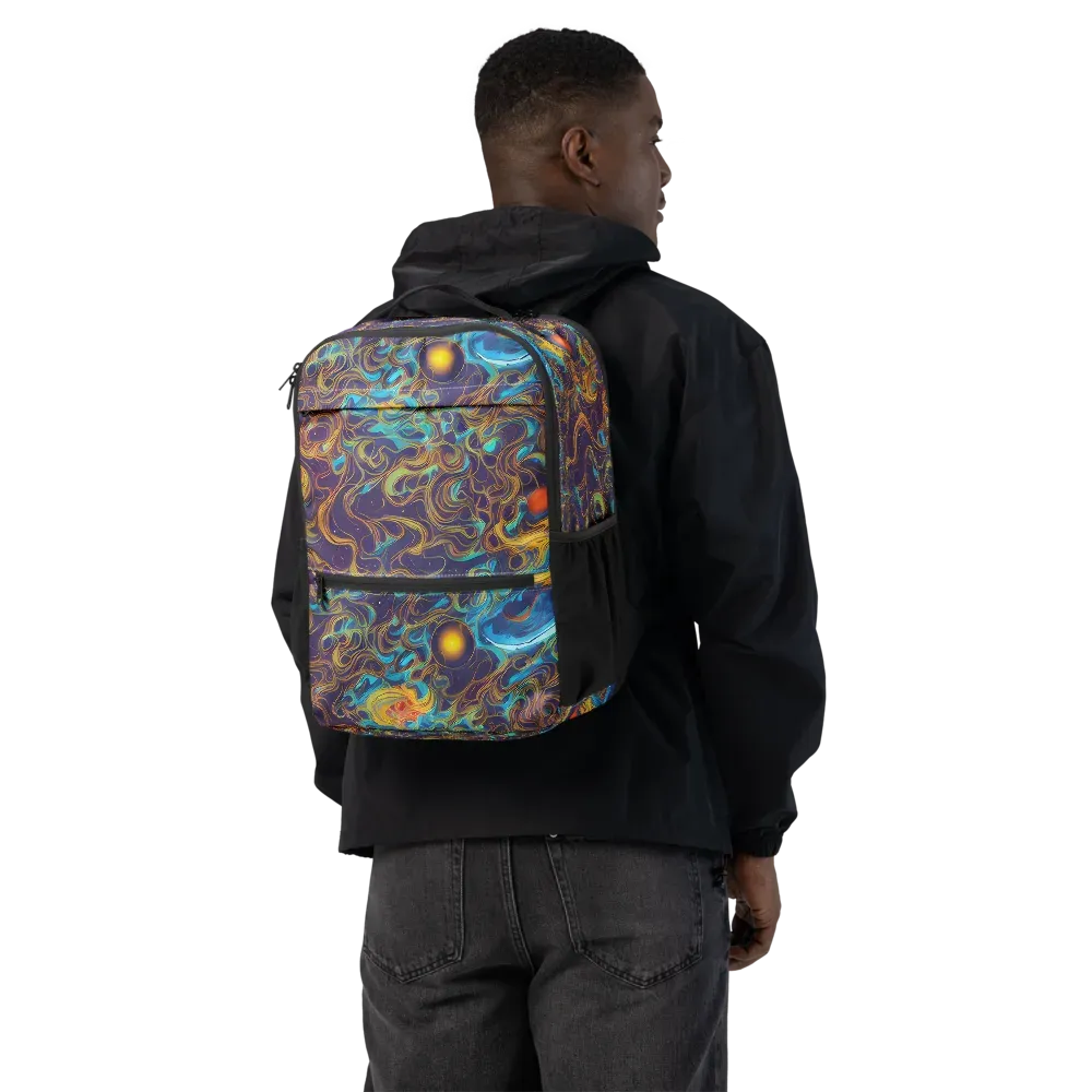 Indigo Gravity on Utility Backpack — Back