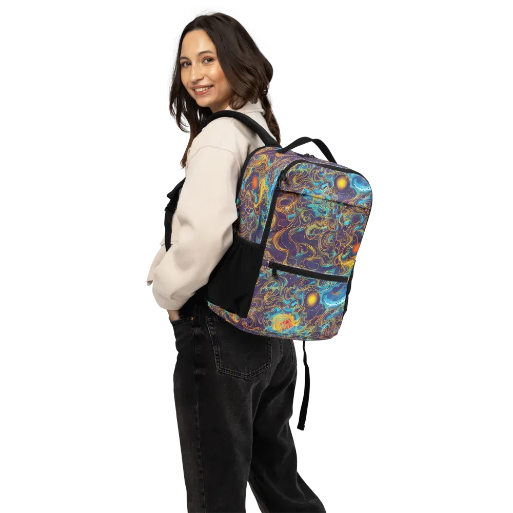 Indigo Gravity on Utility Backpack — Back