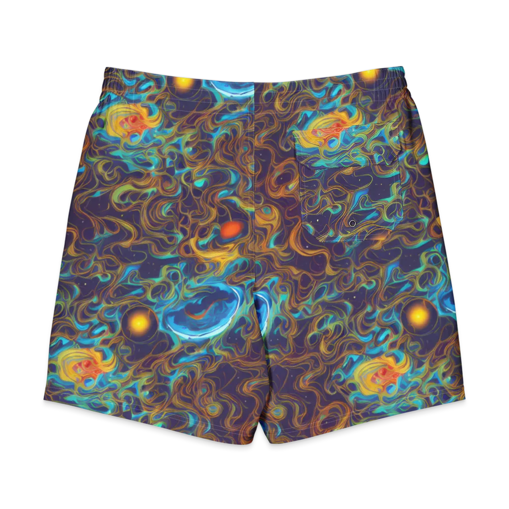 Indigo Gravity on Men's Board Shorts — Back