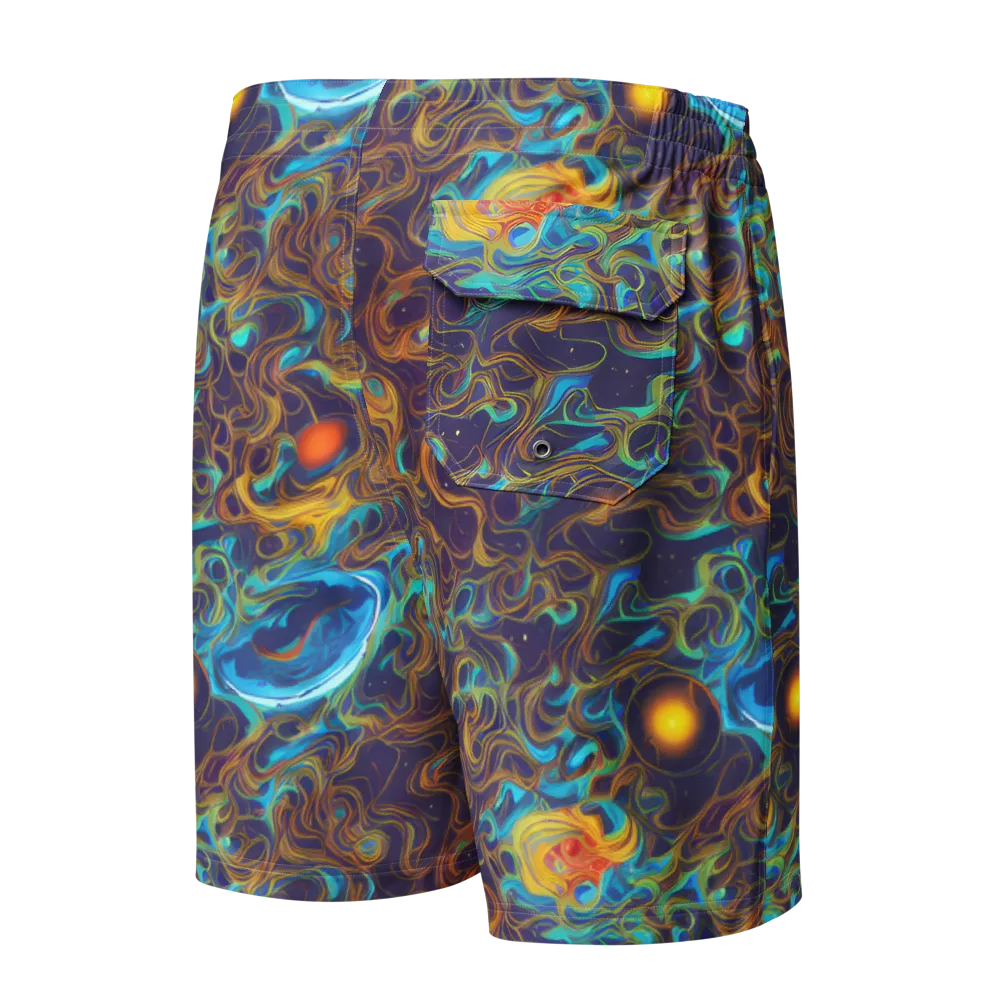 Indigo Gravity on Men's Board Shorts — Back