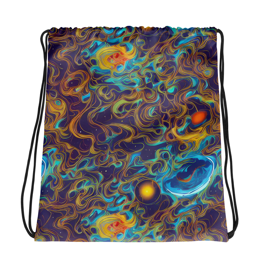 Indigo Gravity on Drawstring Bag — Photo
