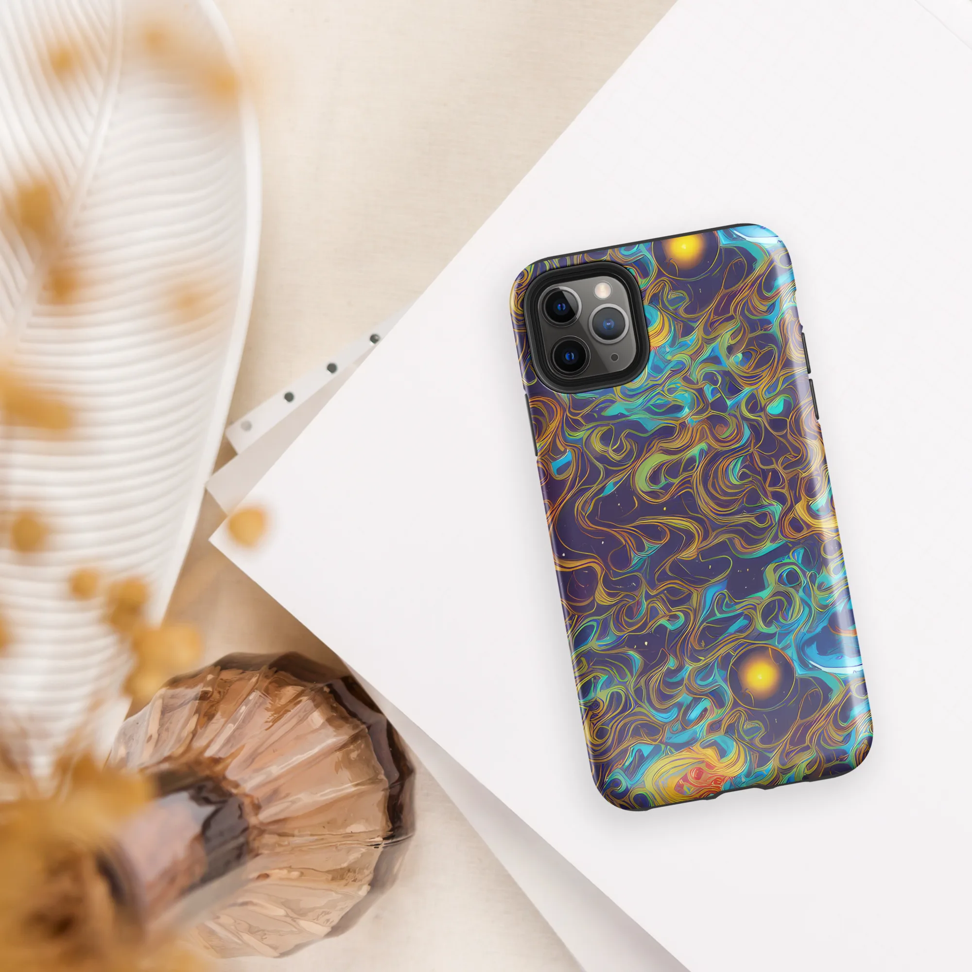 Indigo Gravity on Tough Case for iPhone® — Front