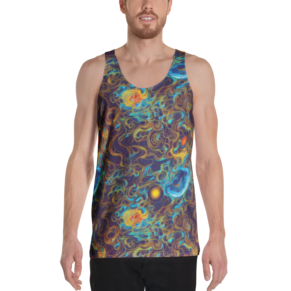 Indigo Gravity on Men's Tank Top — Front