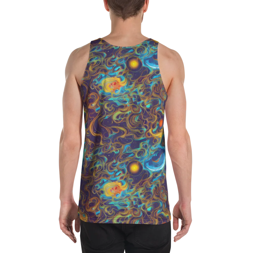 Indigo Gravity on Men's Tank Top — Back