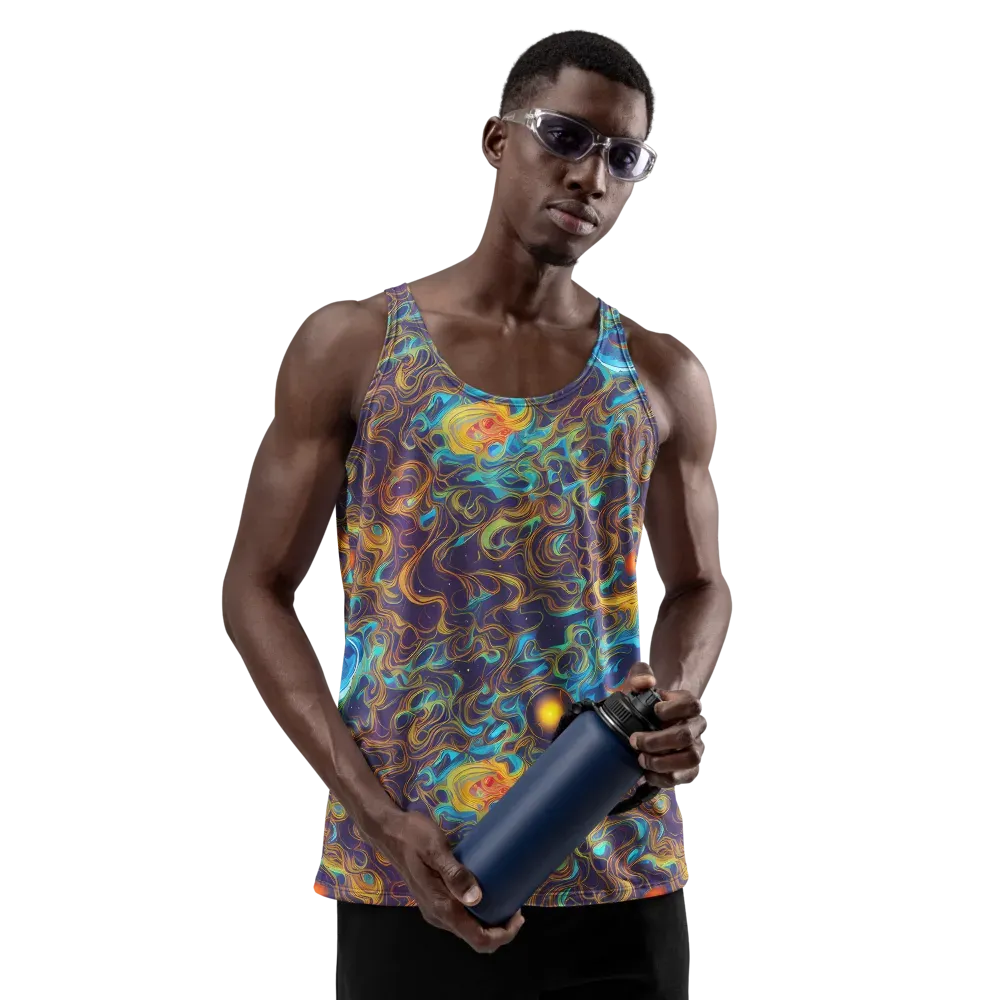 Indigo Gravity on Men's Tank Top — Front